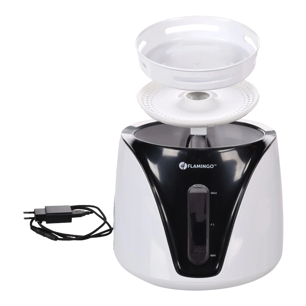 Flamingo Automatische Water Dispenser Adriana - Zwart/Wit - Plastic 5 Flamingo Automatische Water Dispenser Adriana - Zwart/Wit - Plastic - Afbeelding 3