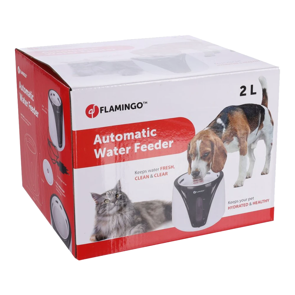 Flamingo Automatische Water Dispenser Adriana - Zwart/Wit - Plastic 7 Flamingo Automatische Water Dispenser Adriana - Zwart/Wit - Plastic - Afbeelding 5