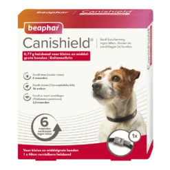 Beaphar Canishield Parasietenband Hond Klein/Middelgroot - 1st - Anti Vlooien En Tekenmiddel