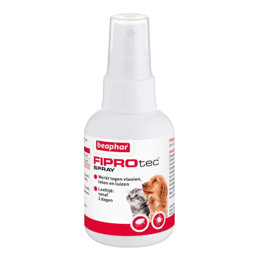 Beaphar Fiprotec Spray Hond En Kat - 100ml - Anti Vlooienmiddel En Tekenmiddel 3 Beaphar Fiprotec Spray Hond En Kat - 100ml - Anti Vlooienmiddel En Tekenmiddel
