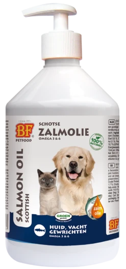 Biofood Zalmolie - Hondenvoer En Kattenvoer - 500ml