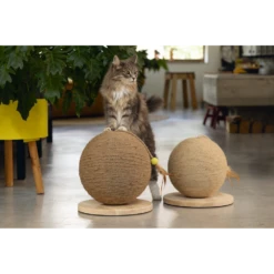 Designed By Lotte DBL Houte Krabbol Balty - Bruin/naturel - 30x30x27cm -Huisdier Uitgebreid Winkel dbl houte krabbol balty bruin naturel 30x30x27cm designed by lotte 3