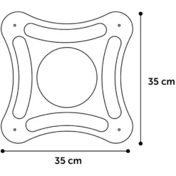 Flamingo Densi Vierhoek - 35x35x4,2cm - Krabspeelgoed Kat -Huisdier Uitgebreid Winkel densi vierhoek 35x35x4 2cm krabspeelgoed kat 4 1