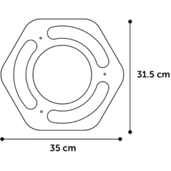 Flamingo Densi Zeshoek - 31,9x35x4,2cm - Krabspeelgoed Kat -Huisdier Uitgebreid Winkel densi zeshoek 31 9x35x4 2cm krabspeelgoed kat 4 1