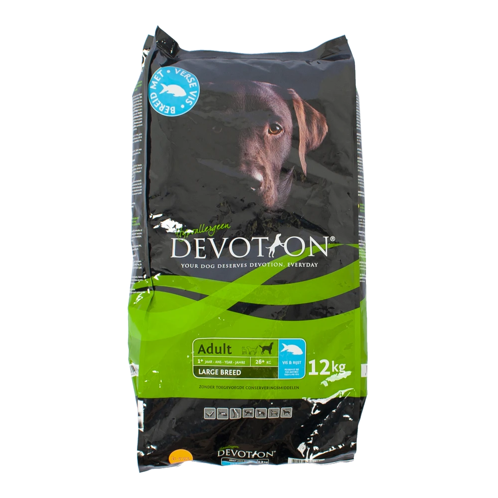 Devotion Adult Large Met Vis En Rijst - 12kg - Hondenvoer 3 Devotion Adult Large Met Vis En Rijst - 12kg - Hondenvoer