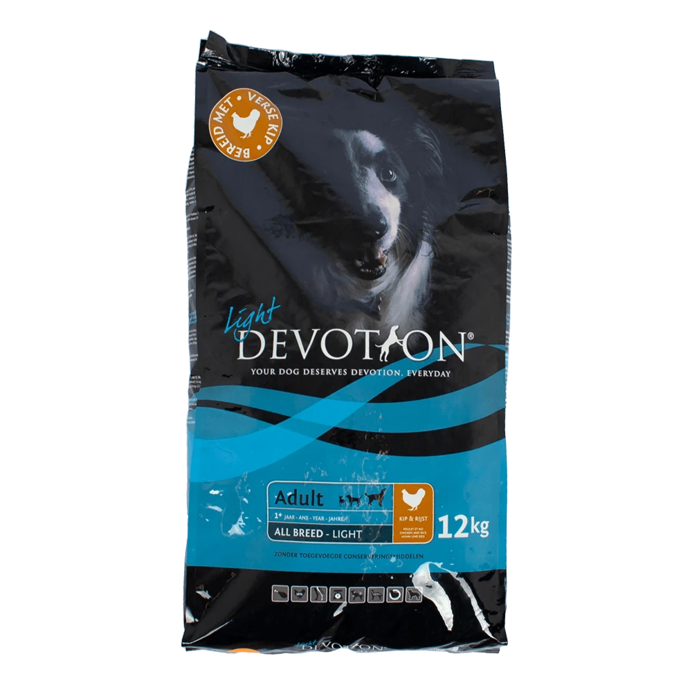 Devotion Adult Light Met Kip En Rijst - 12kg - Hondenvoer 3 Devotion Adult Light Met Kip En Rijst - 12kg - Hondenvoer