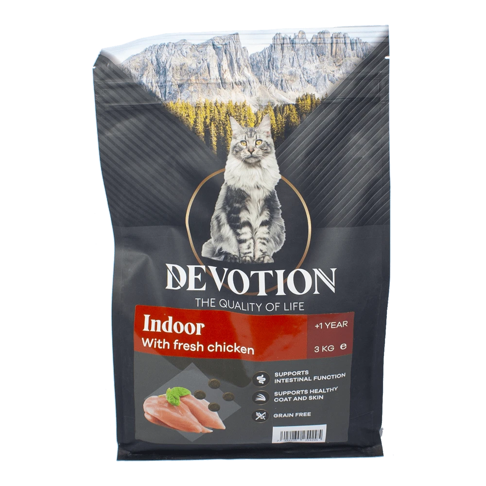 Devotion Indoor - Kip - Kattenvoer - 3kg 3 Devotion Indoor - Kip - Kattenvoer - 3kg