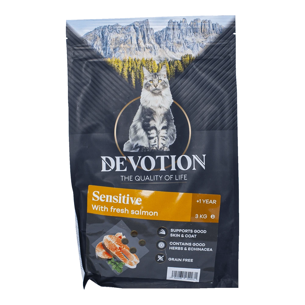 Devotion Sensitive - Zalm - Kattenvoer - 3kg 3 Devotion Sensitive - Zalm - Kattenvoer - 3kg