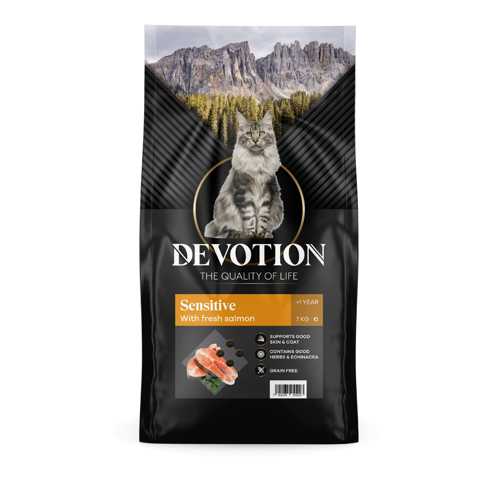Devotion Sensitive - Zalm - Kattenvoer - 7kg 3 Devotion Sensitive - Zalm - Kattenvoer - 7kg