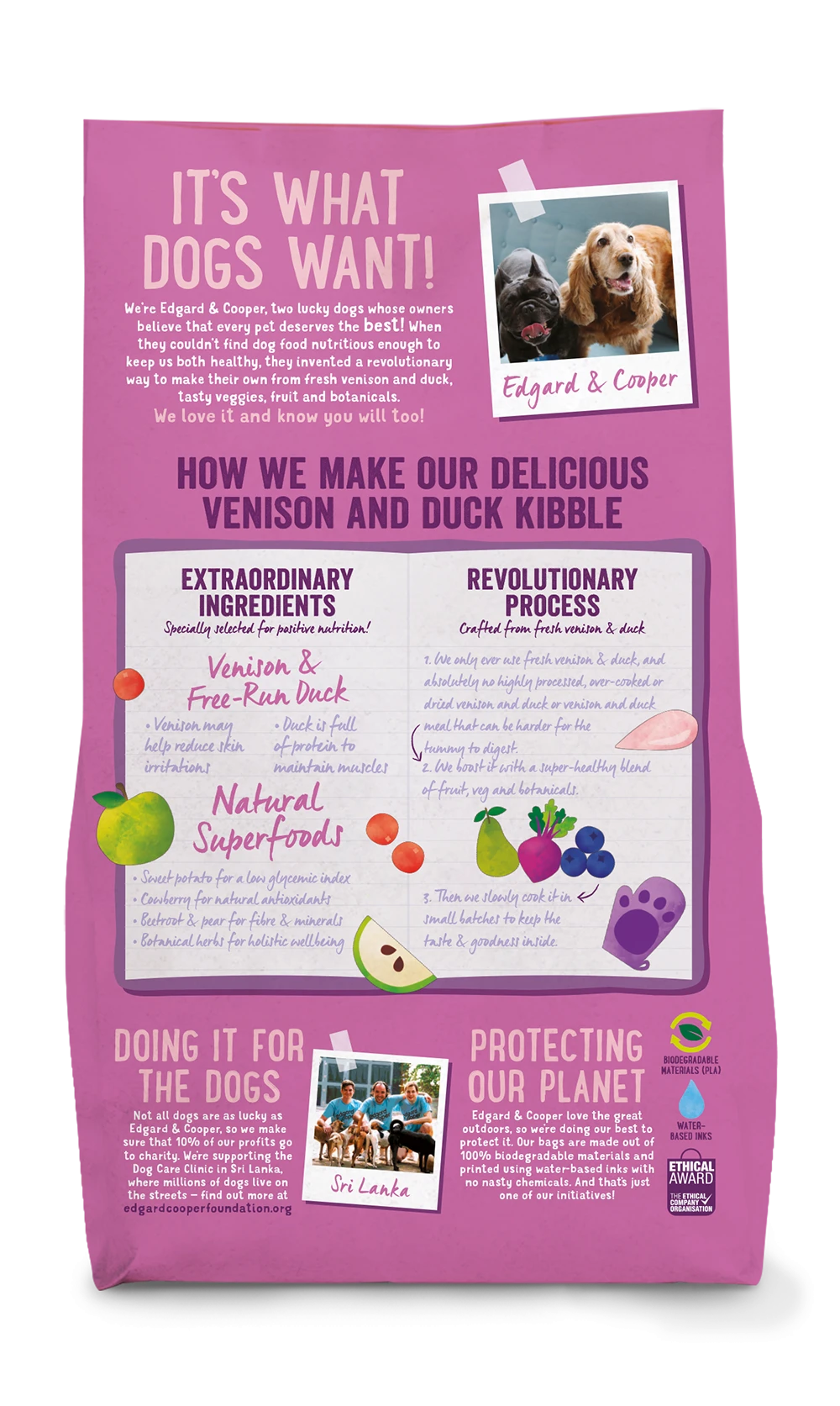 Edgard & Cooper - Hert & Scharreleend - Volwassen - Hondenvoer - 2,5kg - Afbeelding 2