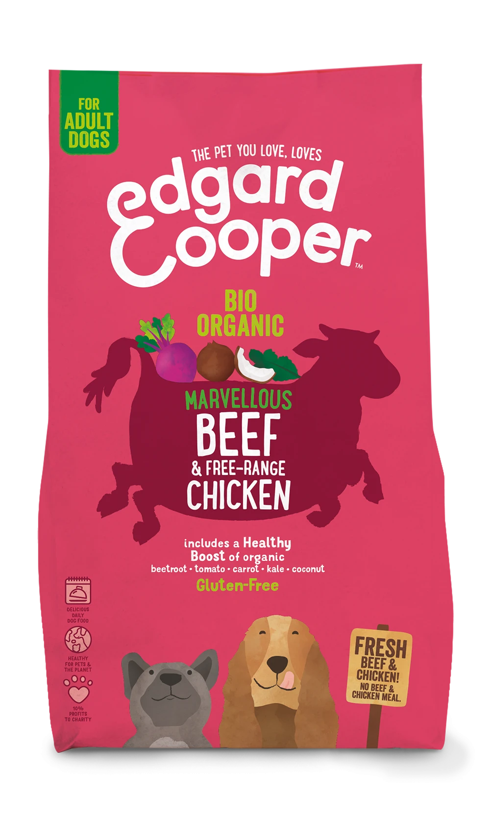 Edgard & Cooper - Verse Rund & Kip - Volwassen - Hondenvoer - 2,5kg 3 Edgard & Cooper - Verse Rund & Kip - Volwassen - Hondenvoer - 2,5kg