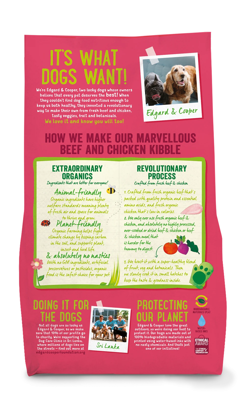 Edgard & Cooper - Verse Rund & Kip - Volwassen - Hondenvoer - 2,5kg 4 Edgard & Cooper - Verse Rund & Kip - Volwassen - Hondenvoer - 2,5kg - Afbeelding 2