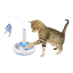 Flamingo Elektronische Ballenbaan Met Veer En Bal - 18x18cm -Huisdier Uitgebreid Winkel elektronische ballenbaan met veer en bal 18x18cm 3