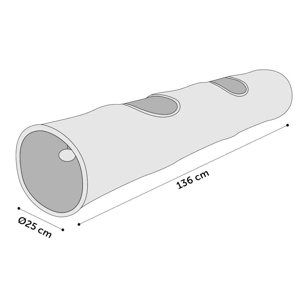 Flamingo Feline Cruiser Nylon 136cm - Blauw/groen - U00f825cm 7 Flamingo Feline Cruiser Nylon 136cm - Blauw/groen - U00f825cm - Afbeelding 5