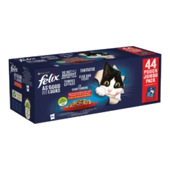 PURINAu00ae FELIXu00ae Elke Dag Feest - Adult - Countryside Selectie In Gelei - Kattenvoer - Multipack 44 X 85 Gr