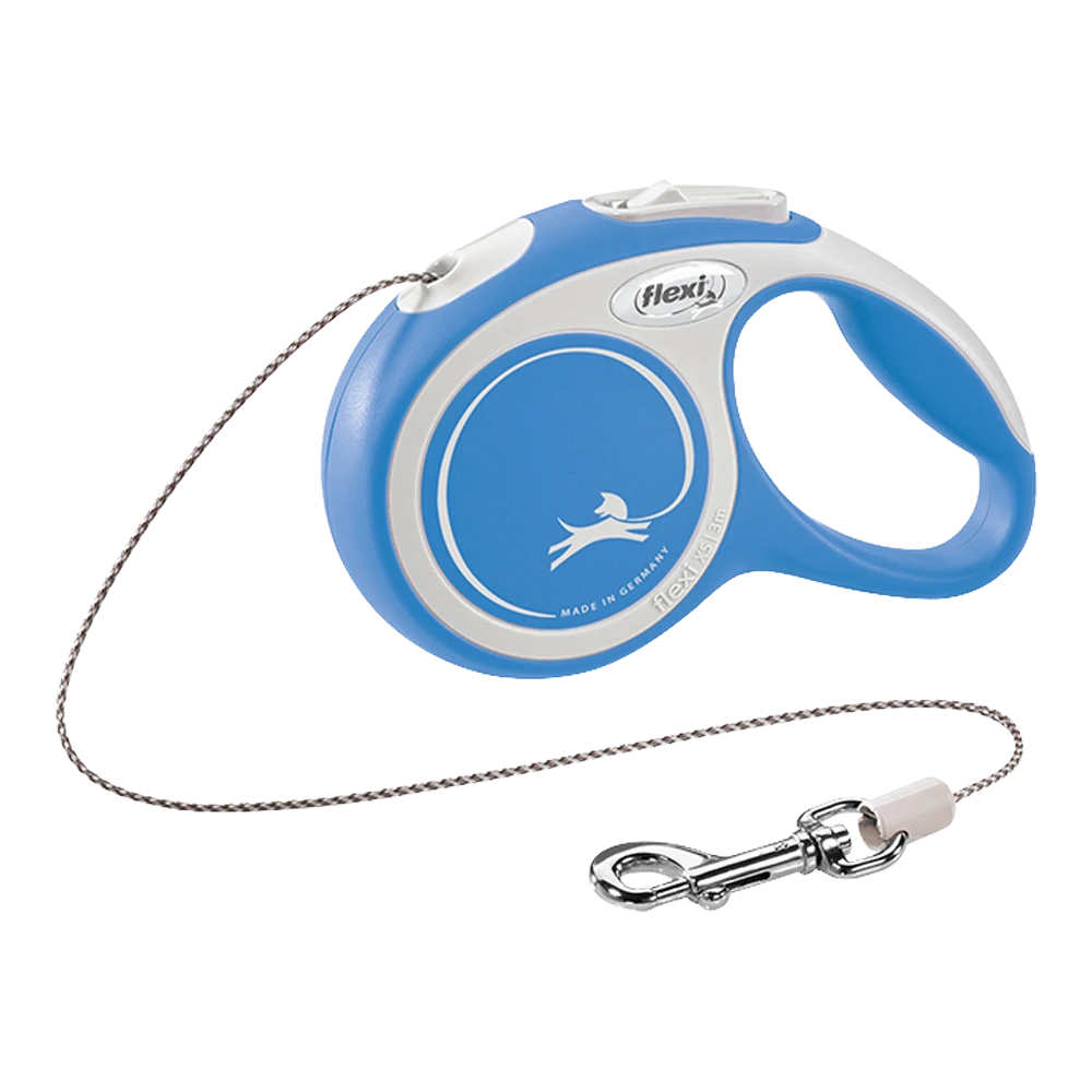 Flexi Rollijn New Comfort Blauw - Koord 3m - XS 8KG - Hondenriem