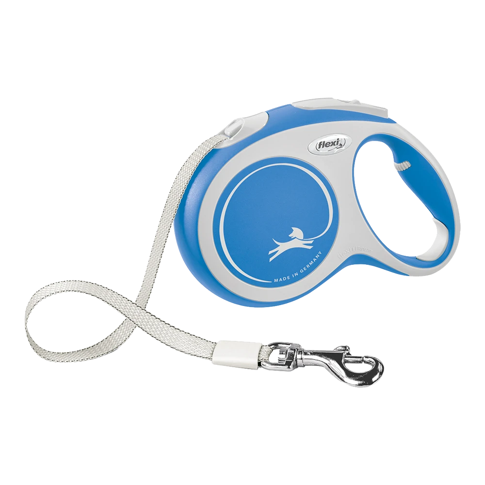 Flexi Rollijn New Comfort Blauw - Tape 5m - L 60KG - Hondenriem