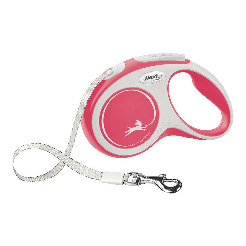 Flexi Rollijn New Comfort Rood - Tape 5m - S 15KG - Hondenriem