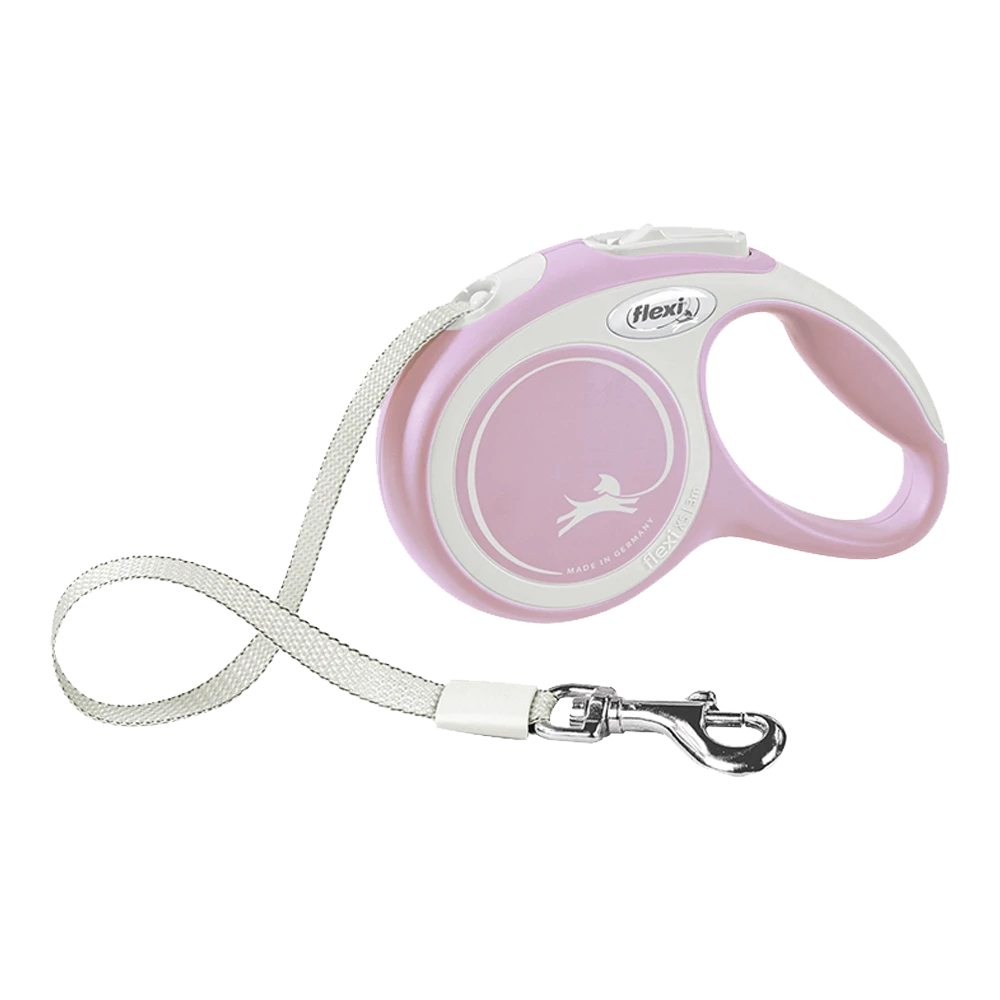 Flexi Rollijn New Comfort Roze - Tape 3m - XS 12KG - Hondenriem
