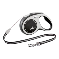 Flexi Rollijn New Comfort Zwart - Koord 8m - S 12KG - Hondenriem