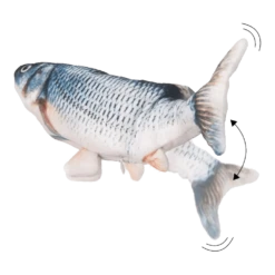 Flamingo Flounder Bewegende Vis - Grijs -Huisdier Uitgebreid Winkel flounder bewegende vis grijs 2