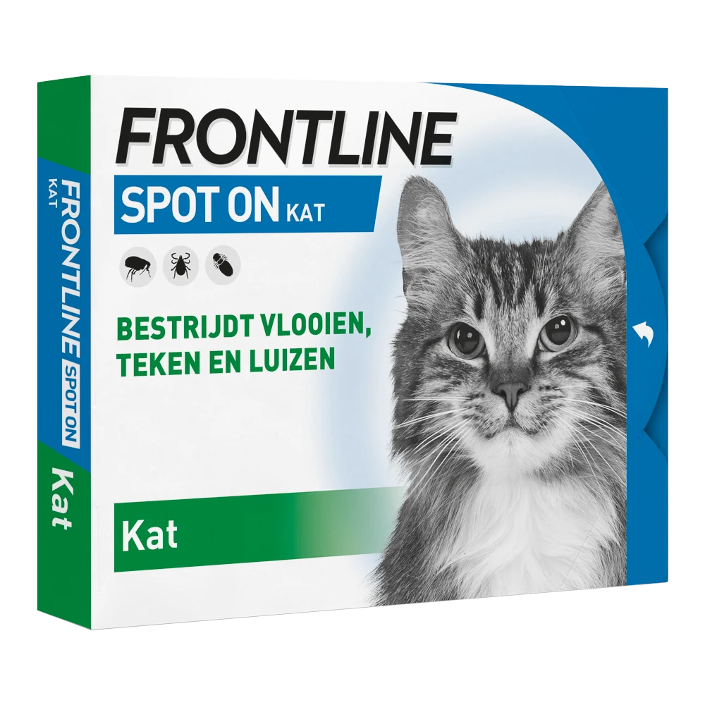 Frontline Spot On Kat - 4 Pipet - Anti Vlooein, Teken En Luizen 3 Frontline Spot On Kat - 4 Pipet - Anti Vlooein, Teken En Luizen
