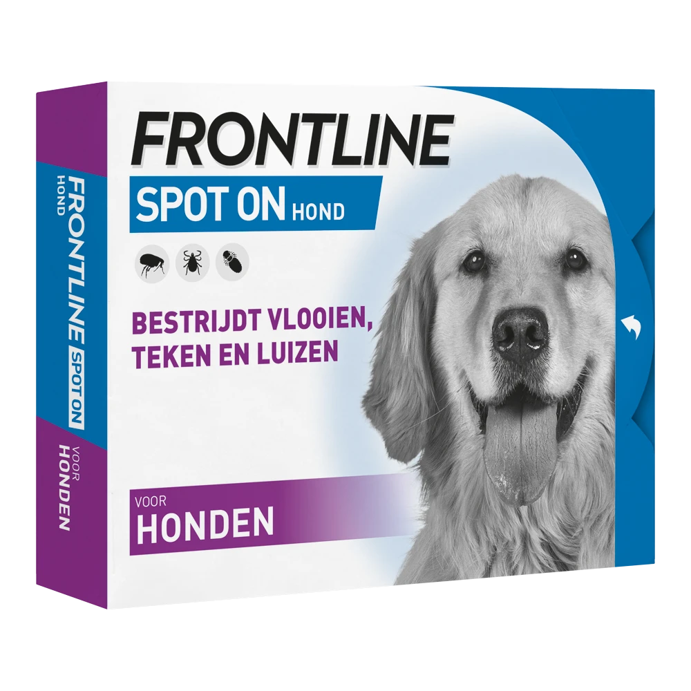 Frontline Spot On L Hond - 20 Tot 40kg - 4 Pipet - Anti Vlooien, Teken En Luizen