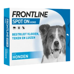 Frontline Spot On M Hond - 10 Tot 20kg - 4 Pipet - Anti Vlooien, Teken En Luizen