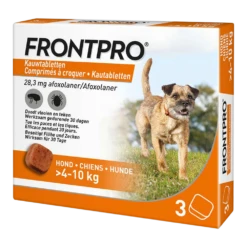 Frontline Frontpro Hond - Kauwtabletten - M - 4-10kg - 3 Tabletten