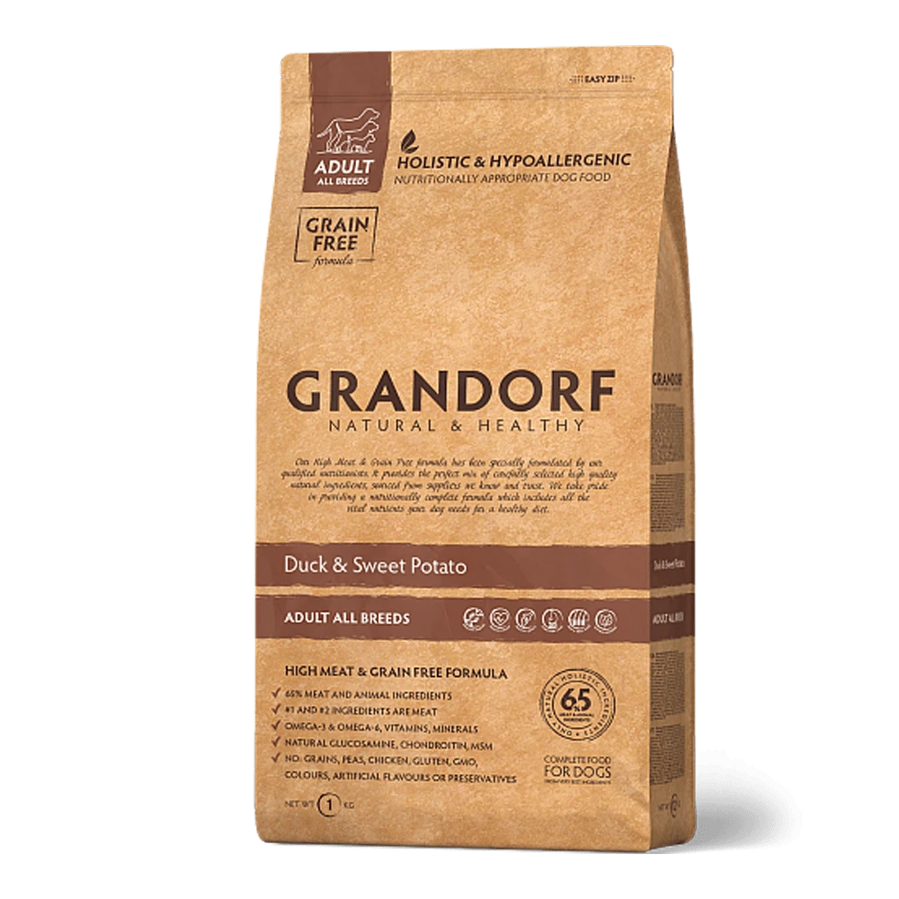 Grandorf Adult - Eend En Zoete Aardappel - 3kg - Hondenvoer