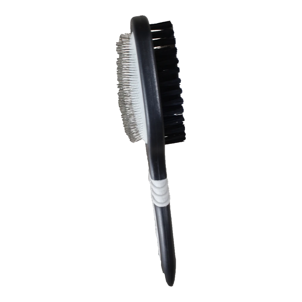 Flamingo Groo'me Borstel & Slicker Met Handvat - L - Hondenborstel 3 Flamingo Groo'me Borstel & Slicker Met Handvat - L - Hondenborstel