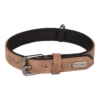 Flamingo Halsband Delu Bruin - Leer - 36-44cm 20mm - Hondenhalsband -Huisdier Uitgebreid Winkel halsband delu bruin leer hondenhalsband 1 4 6