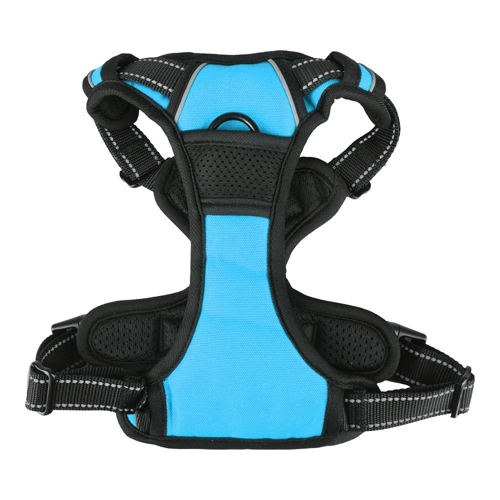 Flamingo Harnas Balou Blauw - M - 50-65cm X 25mm - Hondenharnas 4 Flamingo Harnas Balou Blauw - M - 50-65cm X 25mm - Hondenharnas - Afbeelding 2