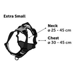 Flamingo Harnas Balou Blauw - XS - 30-45cm X 15mm - Hondenharnas -Huisdier Uitgebreid Winkel harnas balou blauw xs 30 45cm x 15mm hondenharnas 4 5