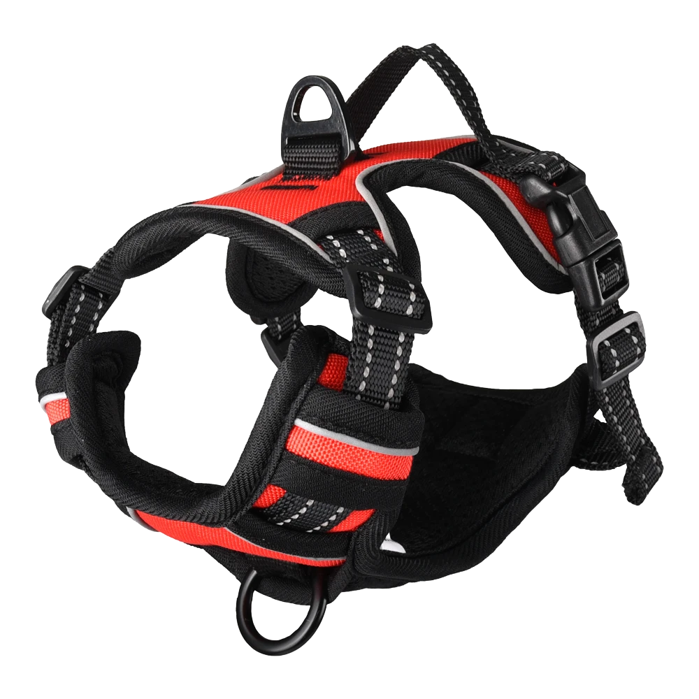 Flamingo Harnas Balou Rood - S - 40-55cm X 20mm - Hondenharnas 3 Flamingo Harnas Balou Rood - S - 40-55cm X 20mm - Hondenharnas