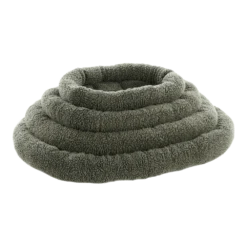 Flamingo Hondenkussen Sherpa Ovaal - Bruin/Groen - 45x37x7cm -Huisdier Uitgebreid Winkel hondenkussen sherpa ovaal bruin groen 45x37x7cm 4 1