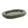 Flamingo Hondenkussen Sherpa Ovaal - Bruin/Groen - 55x42x7cm -Huisdier Uitgebreid Winkel hondenkussen sherpa ovaal bruin groen 55x42x7cm 1 1
