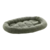 Flamingo Hondenkussen Sherpa Ovaal - Bruin/Groen - 66x48x7cm