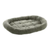 Flamingo Hondenkussen Sherpa Ovaal - Bruin/Groen - 80x58x8cm