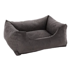 Flamingo Hondenmand Celeste Rechthoekig Met Rits - Donkergrijs - 65x50x20cm