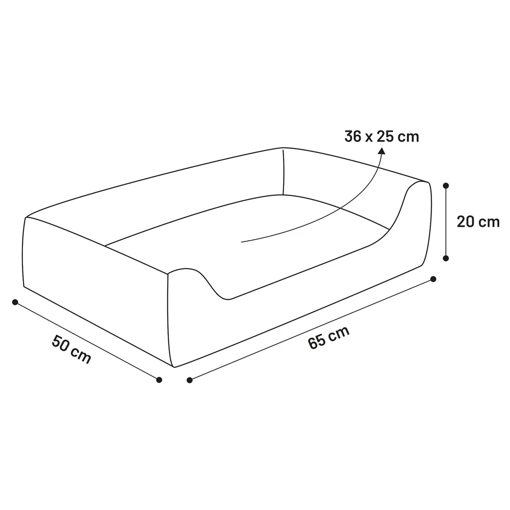 Flamingo Hondenmand Celeste Rechthoekig Met Rits - Donkergrijs - 65x50x20cm 4 Flamingo Hondenmand Celeste Rechthoekig Met Rits - Donkergrijs - 65x50x20cm - Afbeelding 2
