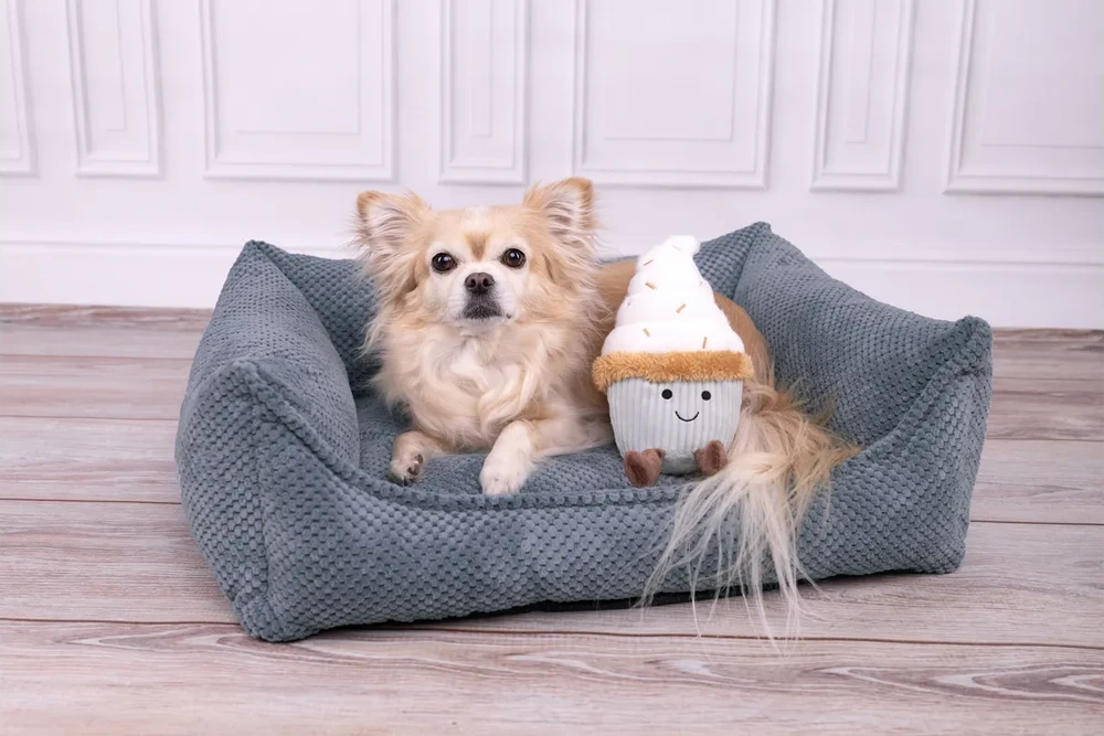 Hondenmand Reno Met Rits - Lichtblauw - 80x67x22cm - Flamingo 4 Hondenmand Reno Met Rits - Lichtblauw - 80x67x22cm - Flamingo - Afbeelding 2