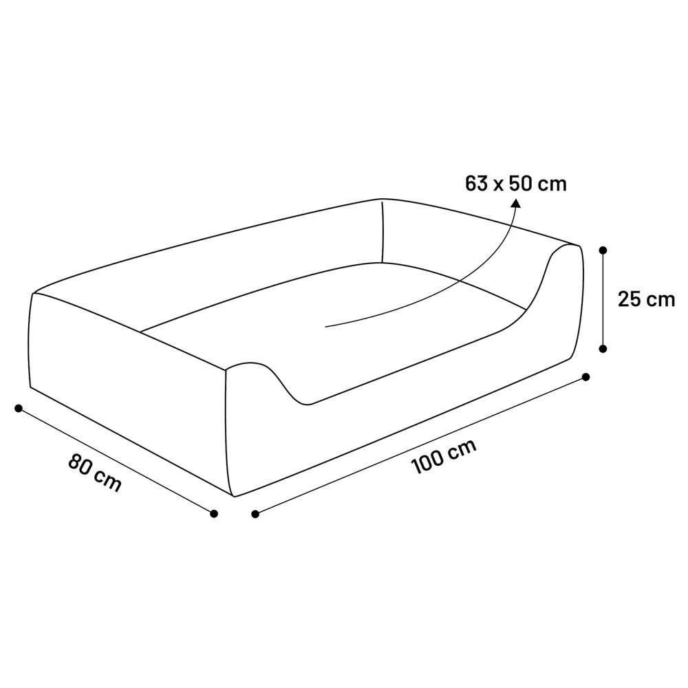 Flamingo Hondenmand Ziva Rechthoek Met Rits - Terracotta - 100cm 4 Flamingo Hondenmand Ziva Rechthoek Met Rits - Terracotta - 100cm - Afbeelding 2