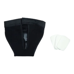 Flamingo Hondenslip Velcro - XL - Zwart - Hondenonderbroek