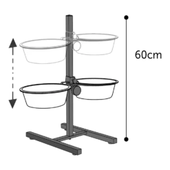 Flamingo Hondenvoerbak Otis Met Standaard - 2x21cm - 1,5L -Huisdier Uitgebreid Winkel hondenvoerbak otis met standaard 2x21cm 1 5l 3