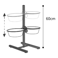Flamingo Hondenvoerbak Otis Met Standaard - 2x27cm - 4L -Huisdier Uitgebreid Winkel hondenvoerbak otis met standaard 2x27cm 4l 3