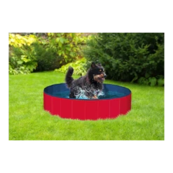 Flamingo Hondenzwembad Doggy Splash Rond - 160x30cm - Blauw/Rood -Huisdier Uitgebreid Winkel hondenzwembad doggy splash rond 160x30cm blauw rood 160x30cm 3