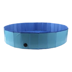 Flamingo Hondenzwembad Doggy Splatter Rond - 160x30cm - Blauw