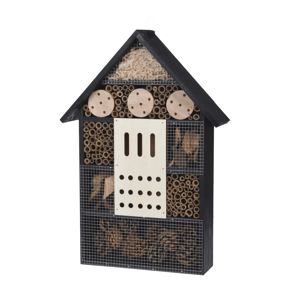 Insectenhotel XL Hout Zwart - Pro Garden