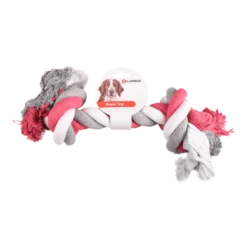 Flamingo Katoen Jim Knoopbeen 2 Knopen - Roze - XXL - 45cm -Huisdier Uitgebreid Winkel katoen jim knoopbeen 2 knopen roze xxl 45cm 2 1